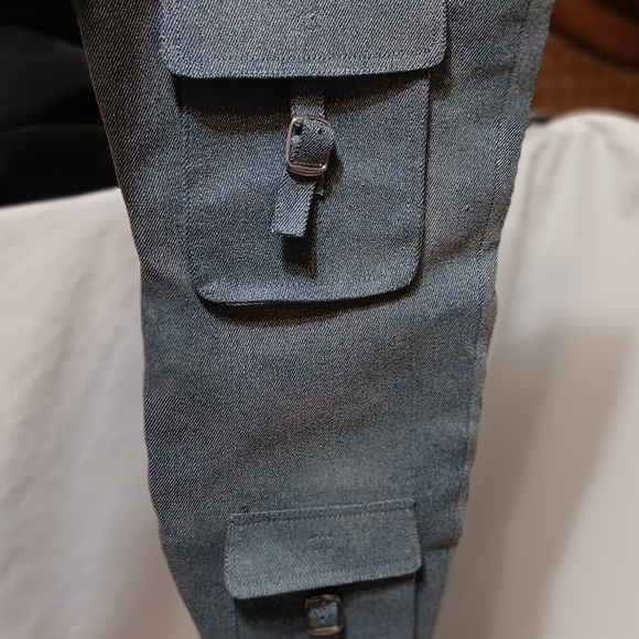 Steve Madden Brittany Denim Cargo Pocket Over-the-Knee Boots - Picture 8 of 11